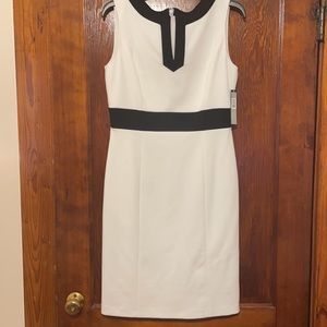NWT Tahari women’s black & white dress size 6